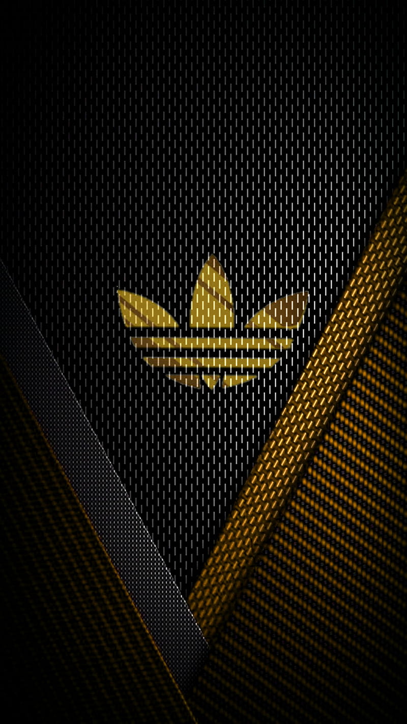 Gold adidas, logos, HD phone wallpaper