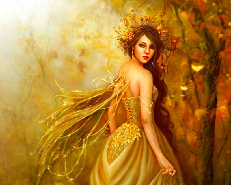 Fantasy Girl Art Forest Fantasy Woman Hd Wallpaper Peakpx