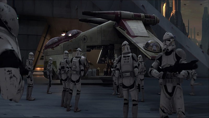 Clone Troopers and Yoda, clone trooper, joda, jedi, star wars, HD wallpaper