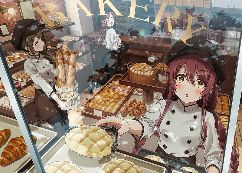 Cute Fantasy Dessert Baker Anime Girl