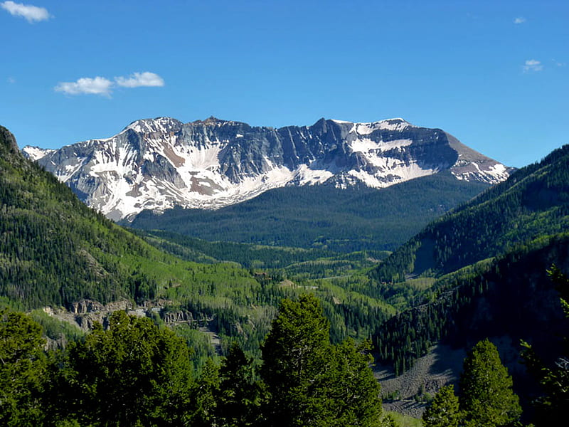Colorado mountains, colorado, scenic view, snow, moutains, rocky mountains, HD wallpaper