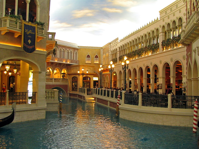 Las Vegas (Venetian Hotel/Canal & Shops), nevada, usa, venetian hotel, las vegas, HD wallpaper