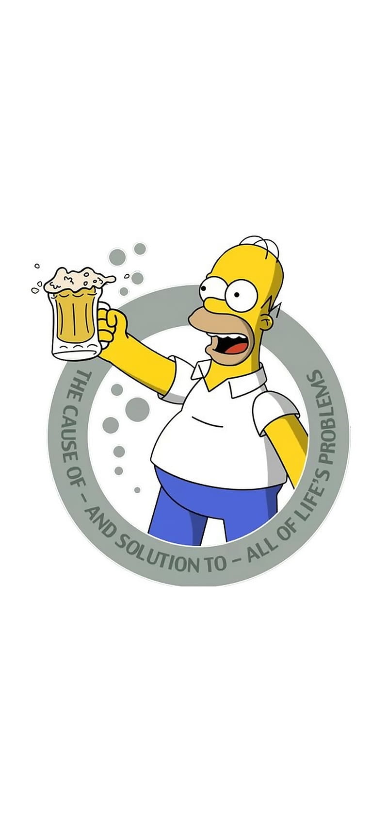 Homer to Alcohol, beer, drinking, note 10, plus, simpsons, HD phone wallpaper