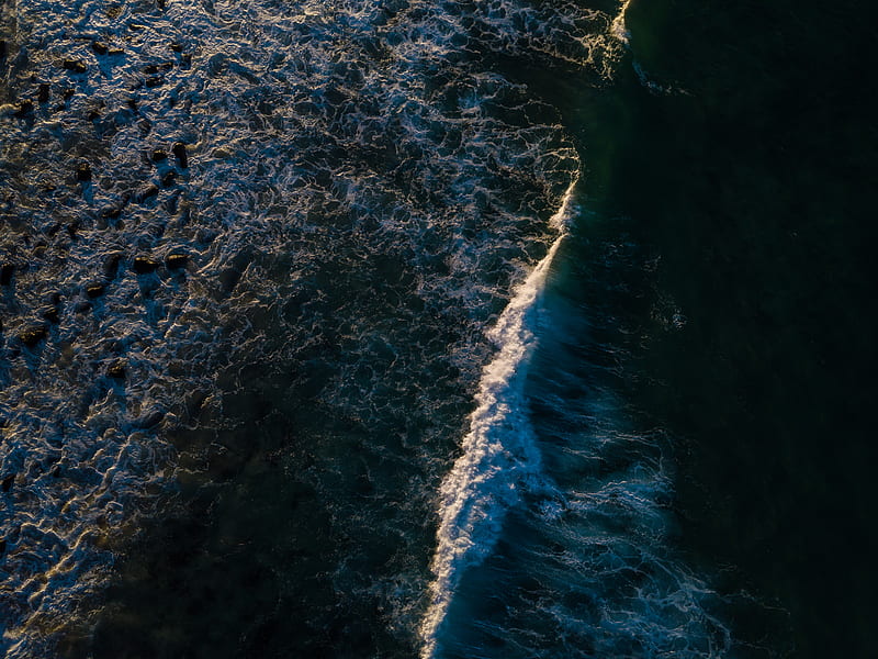 Bird's Eye View Of Ocean, HD wallpaper