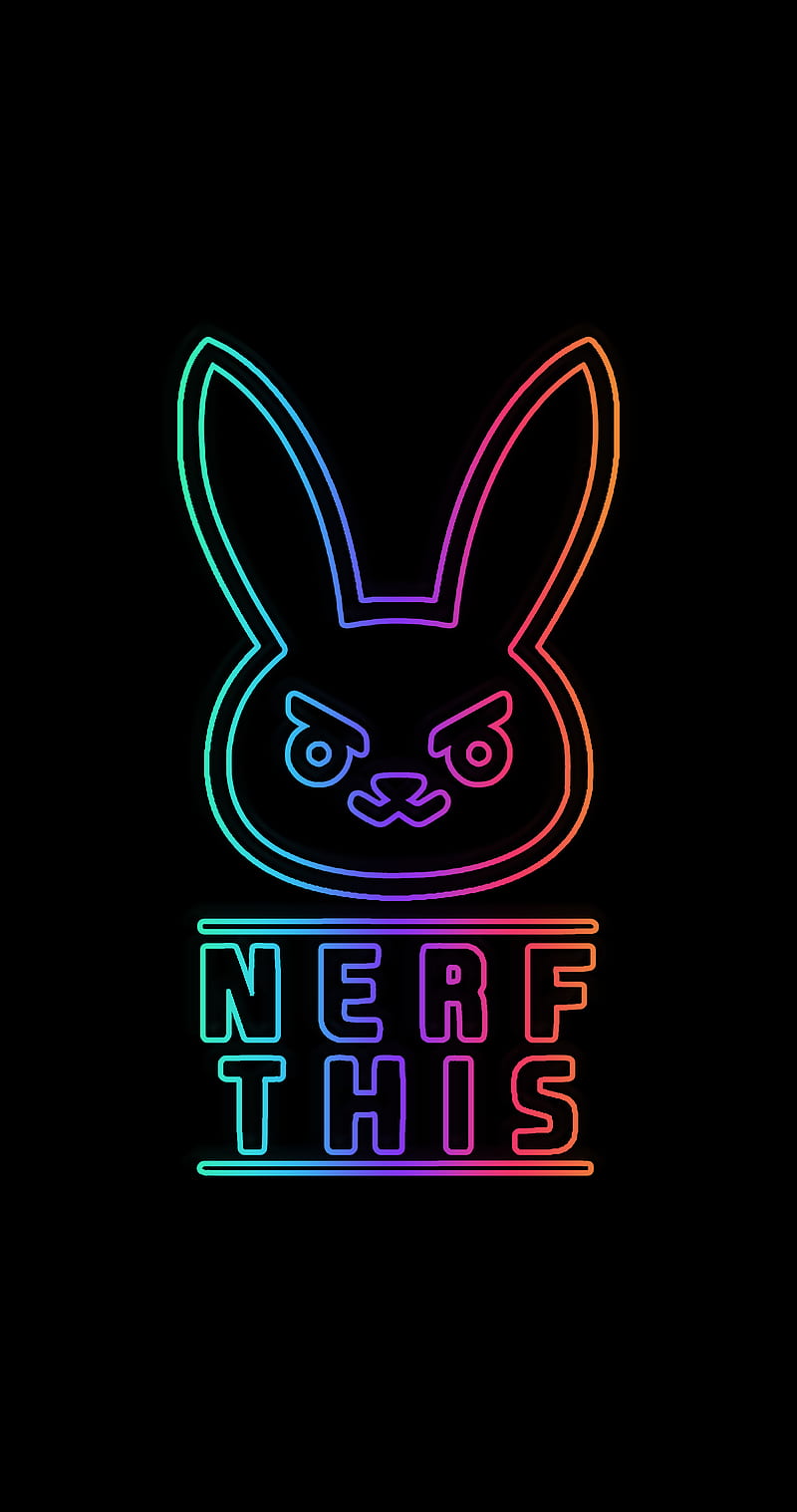Nerf this Neon, black, game, white, HD phone wallpaper