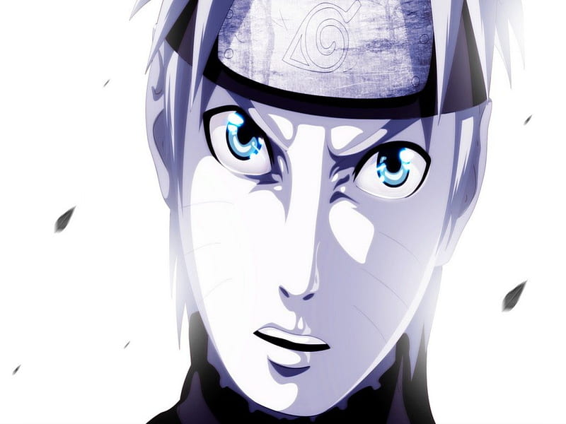 Naruto Uzumaki, Boy, Anime, Blue Eyes, White, Sort Hair, Cute, Blonde hair, Naruto Shippuden, HD wallpaper