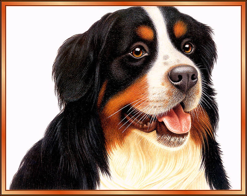 3d dog hot sale painting