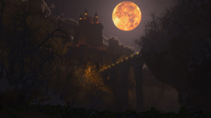 Halloween Haunted Castle Background Gallery Yopriceville High [] for your , Mobile & Tablet. Explore Castle Background. Castle , Castle , Castle Background, Spooky Castle, HD wallpaper