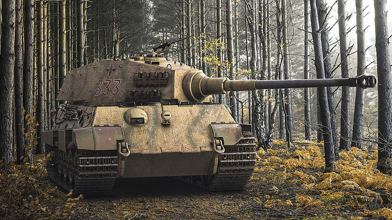 Tanks, Tiger II, Artistic, Panzerkampfwagen, Tank, HD wallpaper