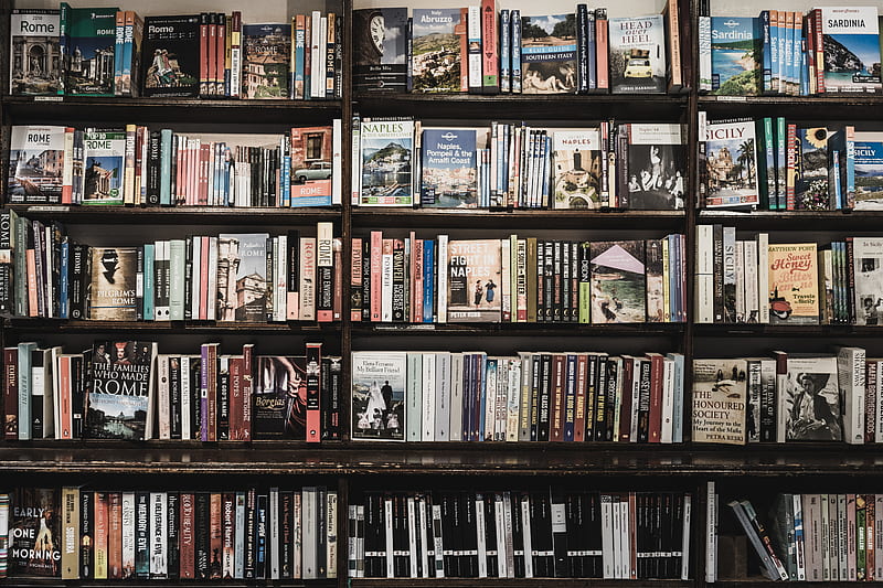 assorted book lot, HD wallpaper