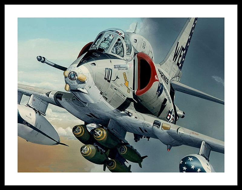 VMA-214 The Blacksheep, Skyhawk, Aviation, Blacksheep, USMC, HD wallpaper