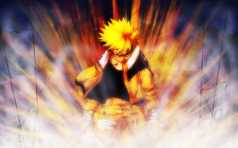 Naruto Uzumaki, art, katana, Naruto Shippuden, manga, anime characters, Naruto, HD wallpaper