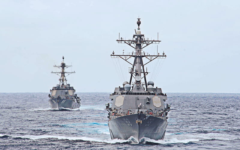 USS Forrest Sherman, DDG-98 destroyer, United States Navy, US army, battleship, US Navy, Arleigh Burke-class, USS Forrest Sherman DDG-98, HD wallpaper