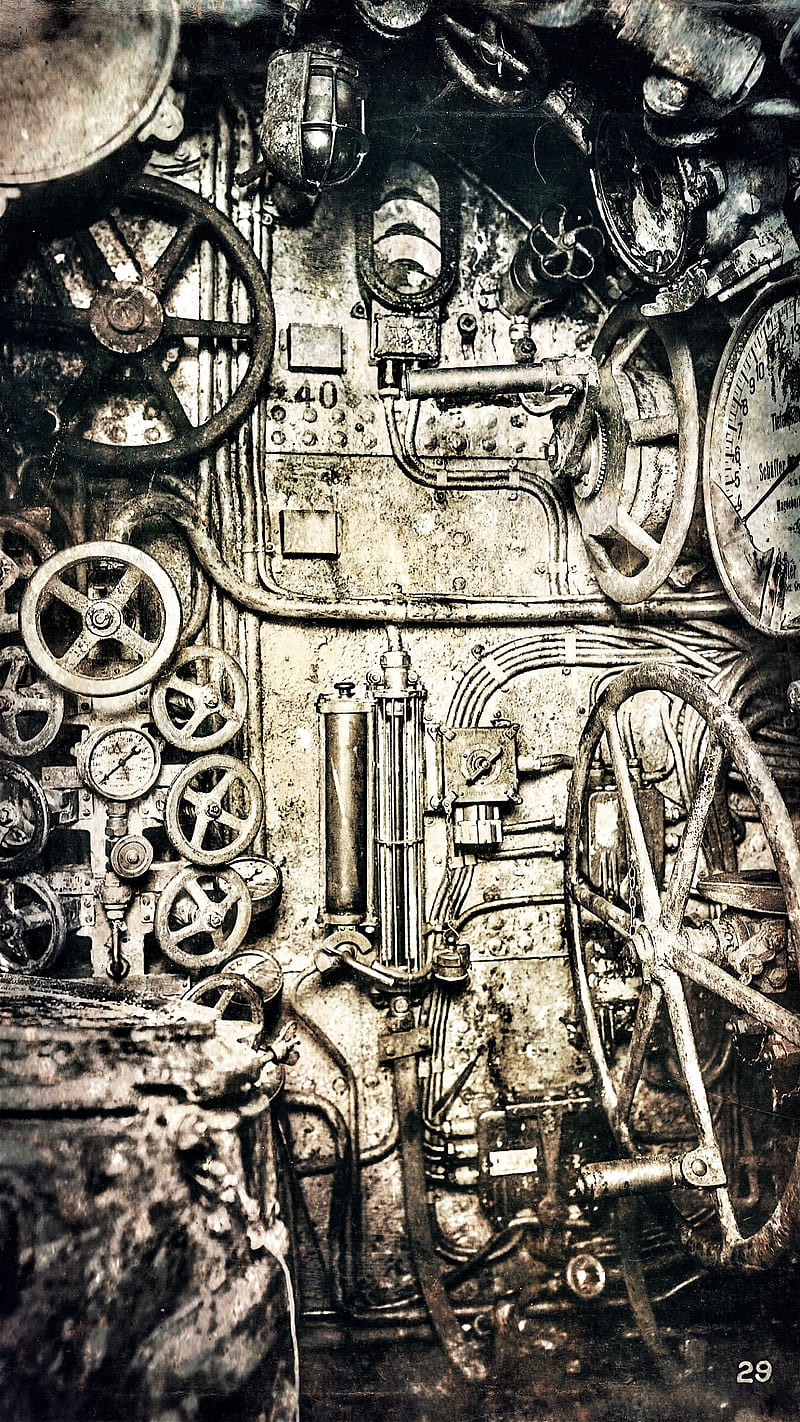 Steampunk Boiler Room, boiler room, dials, gauges, grunge, industrial, metal, vintage, HD phone wallpaper