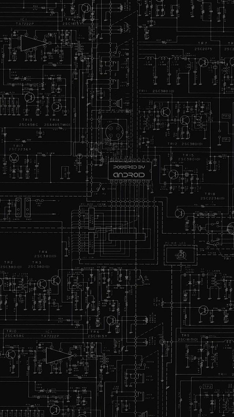 Android Inside, 929, black, circuitry, dark, motherboard, powered, tech, technology, HD phone wallpaper