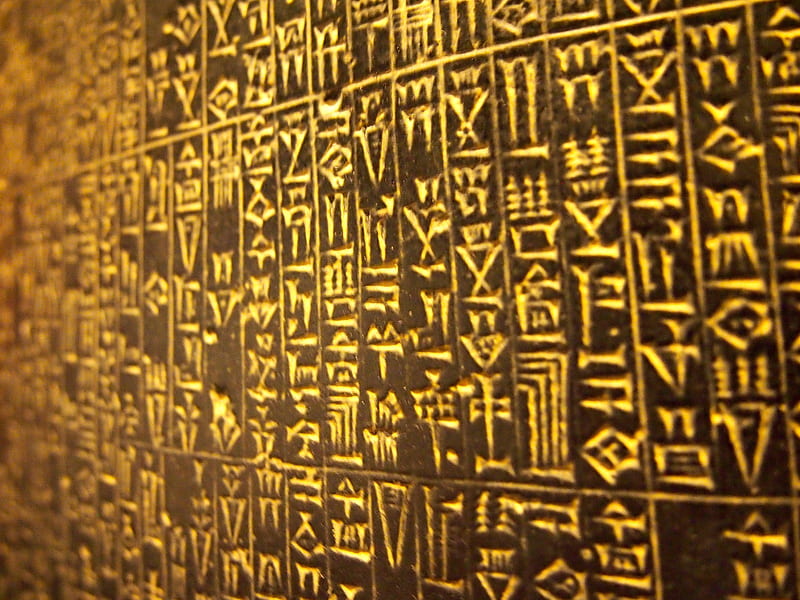 Ancient Egyptian Hieroglyphs, Gold Egypt, HD wallpaper