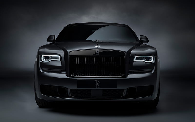 Rolls-Royce Ghost Black Badge front view, 2019 cars, luxury cars, tuning, 2019 Rolls-Royce Ghost, british cars, Rolls-Royce, HD wallpaper