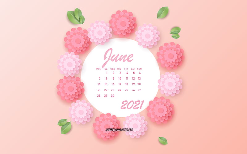 Free June 2023 Calendar Wallpaper