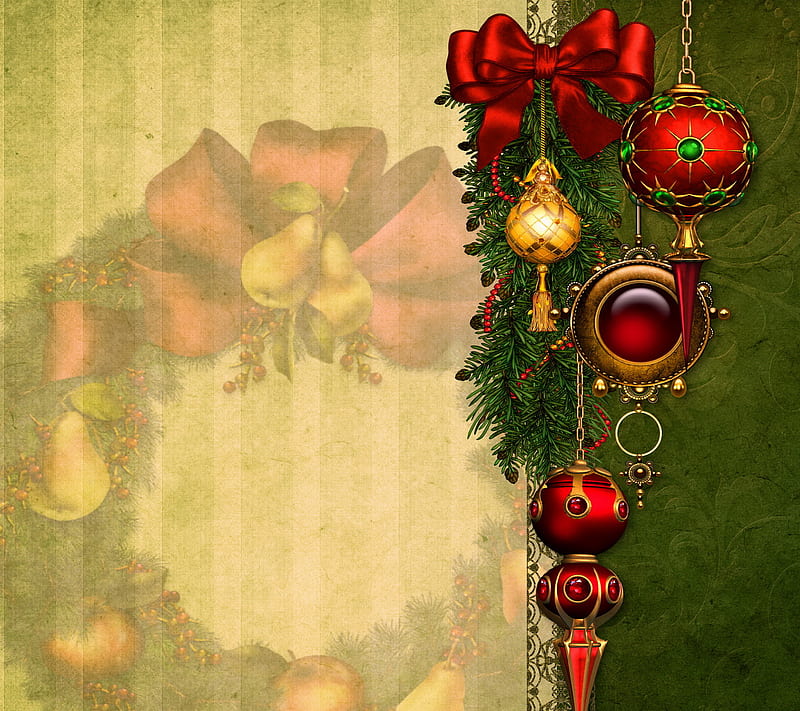 Christmas Decoration, balls, christmas, decoration, merry, vintage, HD ...