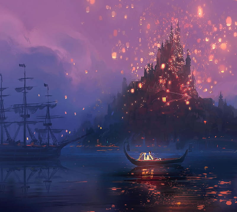 Disney Movie Tangled Lanterns - Diamond Paintings 