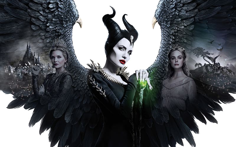 Maleficent: Mistress of Evil 2019, maleficent, movie, angelina jolie, afis, mistress of evil, poster, disney, HD wallpaper