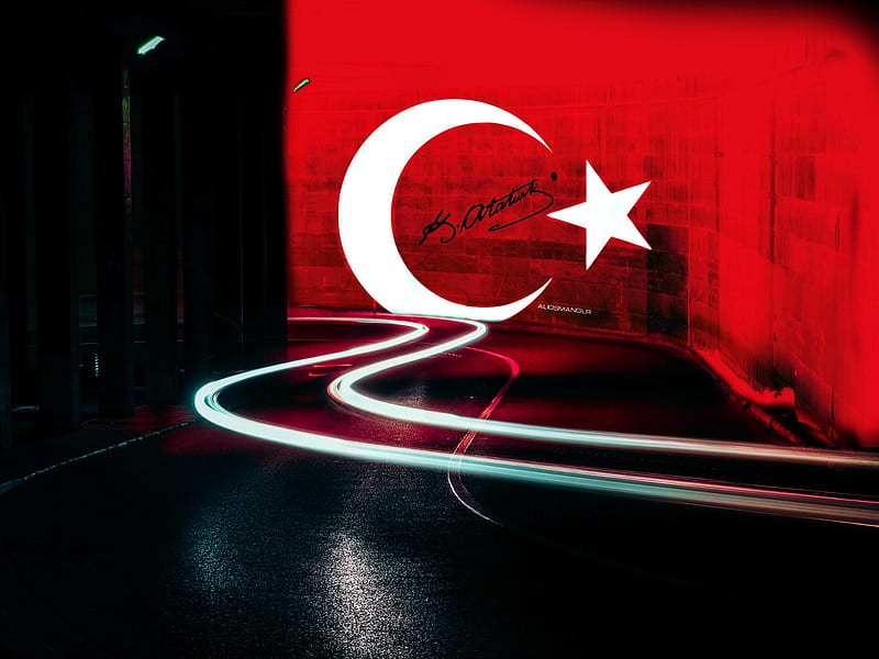 Duvar resmi, ataturk, flag, millet, turk, turkhis, vatan, HD wallpaper