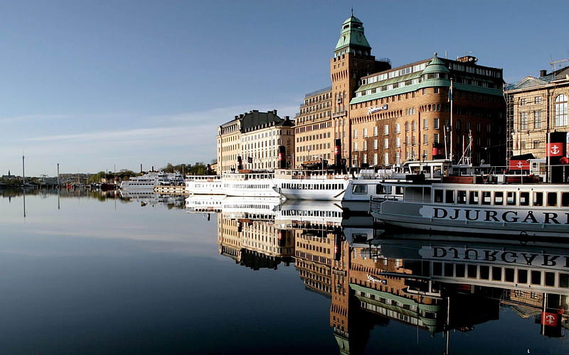 Classical architecture-Stockholm Sweden landscape graphy, HD wallpaper