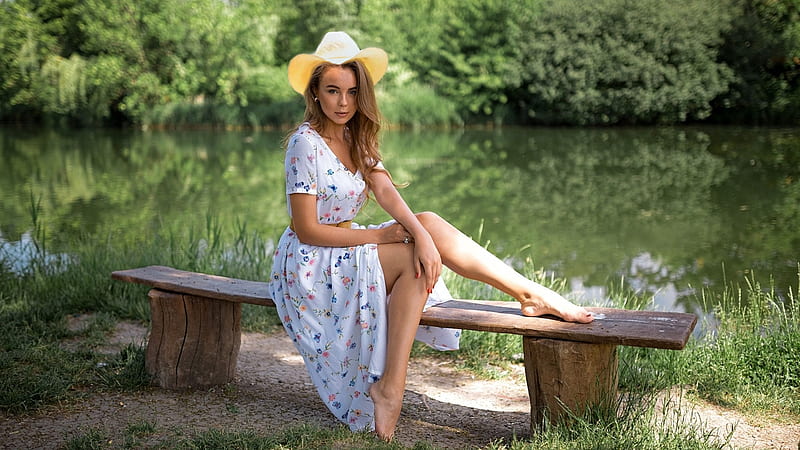 River Bench . ., hats, cowgirl, ranch, bench, outdoors, river, fashion ...