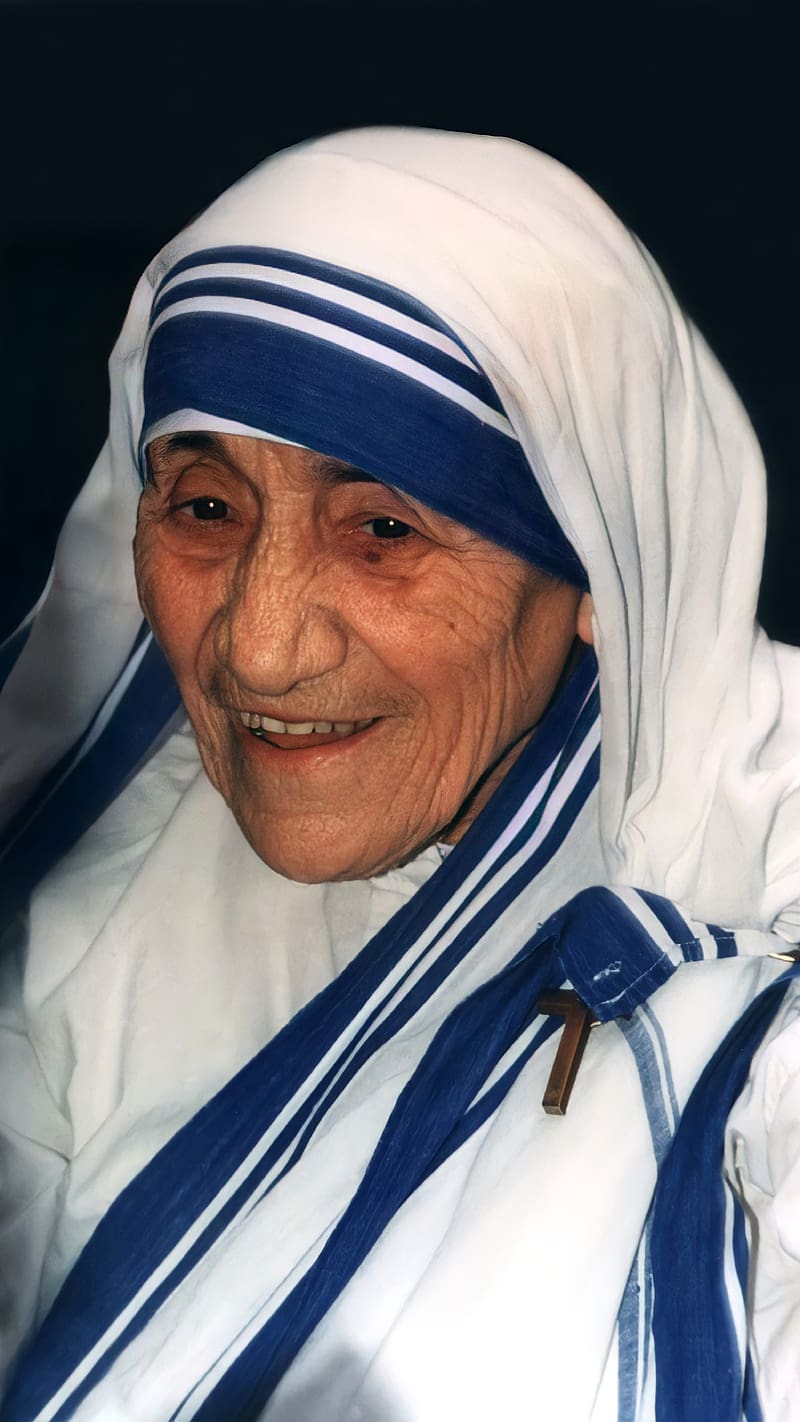 Mother Teresa, Smile, indian catholic nun, HD phone wallpaper