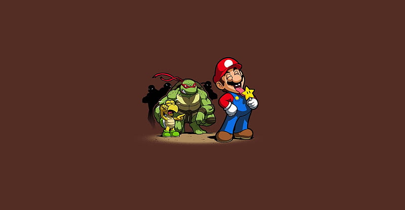Super Mario and Teenage Mutan Ninja Turtles, HD wallpaper