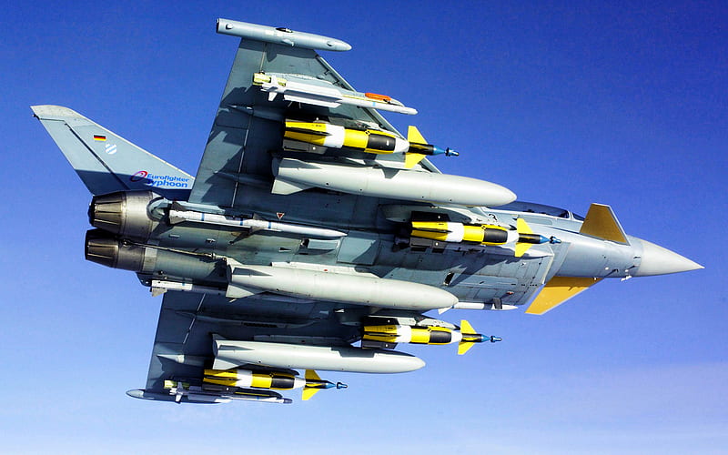 Eurofighter Typhoon, German Air Force, fighters, combat aircraft, Luftwaffe, Eurofighter, HD wallpaper