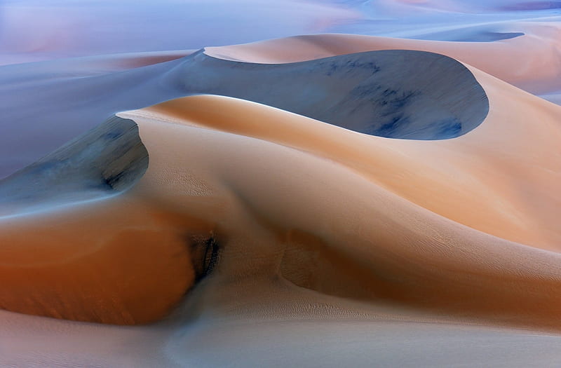 Beautiful Sandy Desert Dunes, Sand, Dunes, Deserts, Nature, HD wallpaper