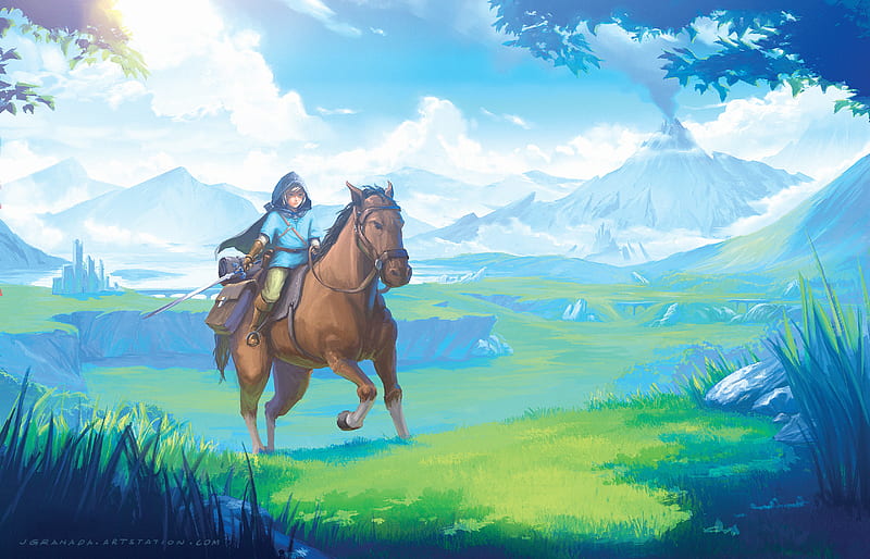 Zelda The Legend Of Zelda Breath Of The Wild Link Horse Hd Wallpaper Peakpx