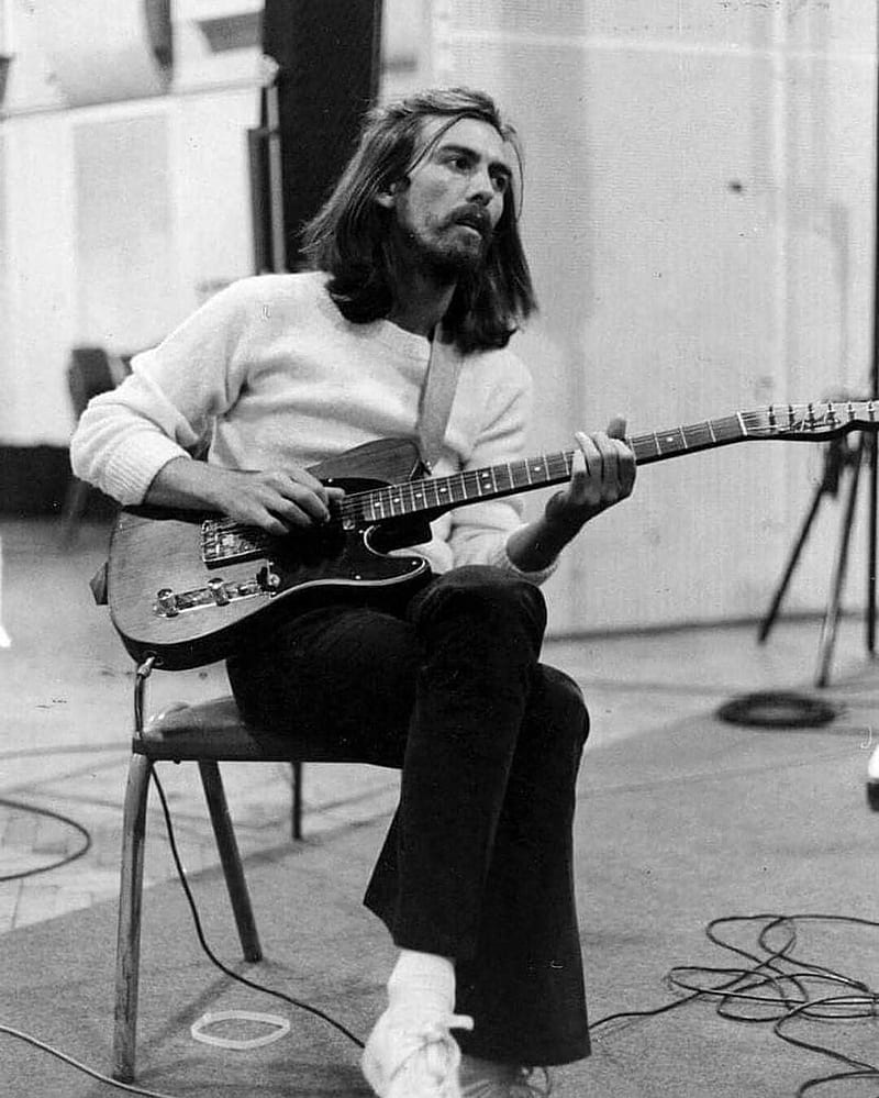 George Harrison, beatles, guitar, music, solo, HD phone wallpaper