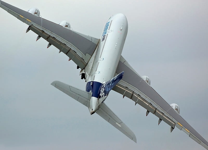 A380, plane, jet, airbus, HD wallpaper