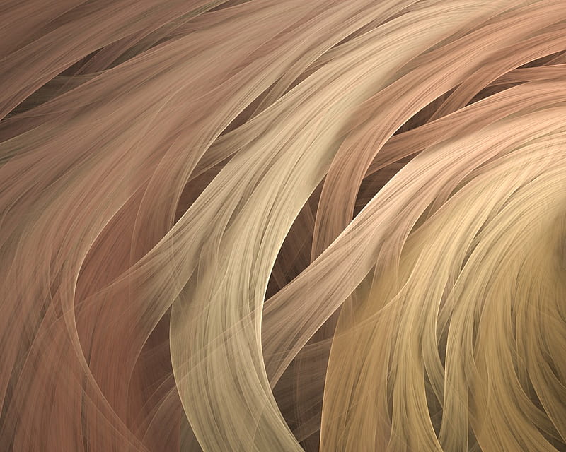Dreamwave, pattern, hair, flowing, desenho, blonde, abstract, HD wallpaper