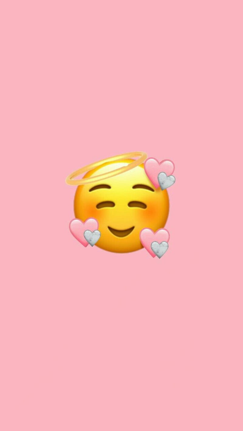 Uwu, blushing, cute, emoji, heart, mood, pink, HD phone wallpaper ...