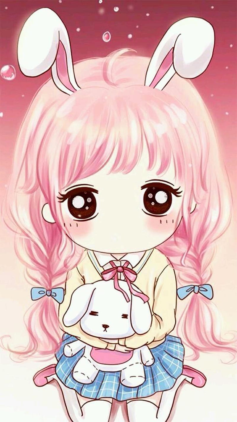 Download Cute Kawaii Anime Girl Iphone Screen Wallpaper