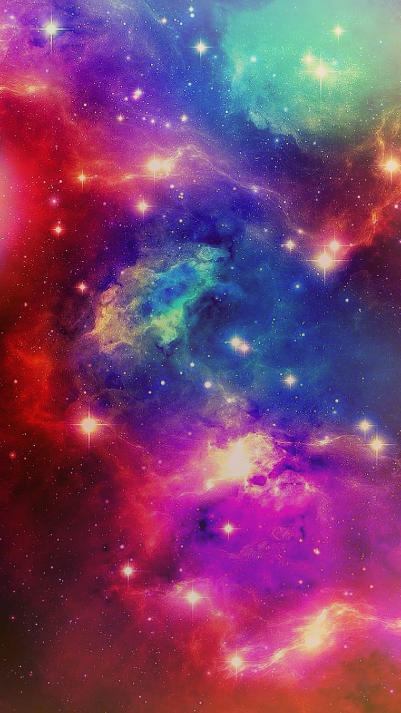 Galaxy , galaxy, colorful, stars, universe, space, cosmos, pink, purple, HD phone wallpaper