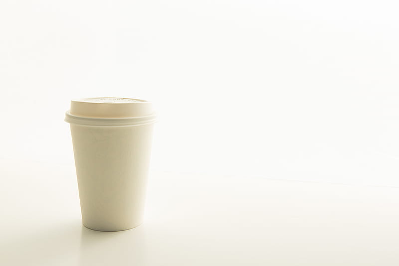 disposable cup on surface, HD wallpaper