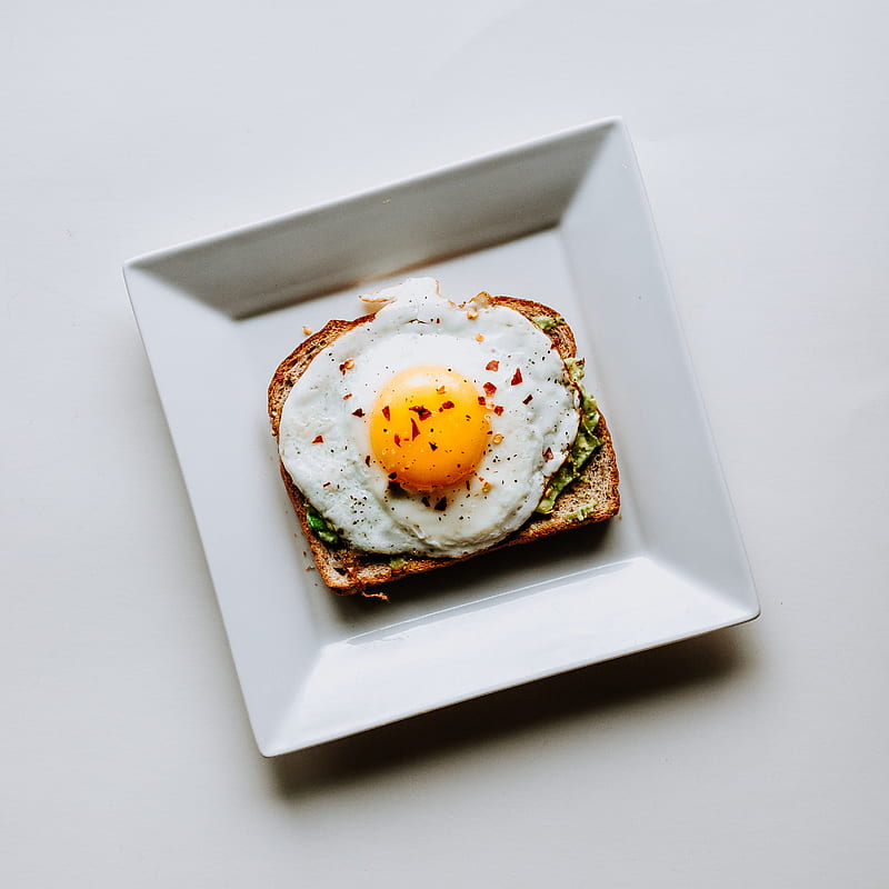 toasted wheat bread with fried egg, HD phone wallpaper