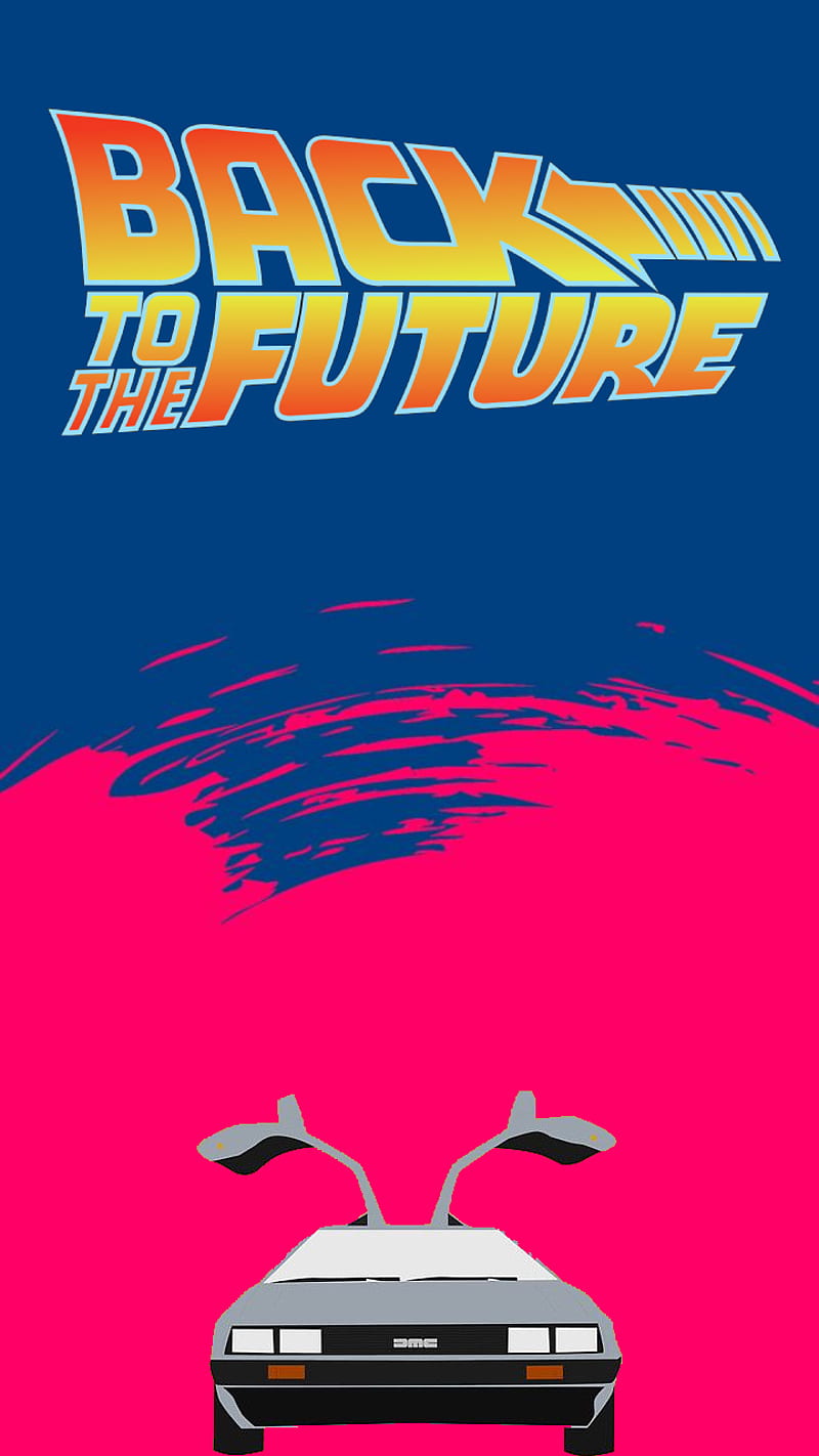 Back To The Future Electric Blue Films Pink Usa Delorean Hollywood Film Hd Mobile Wallpaper Peakpx
