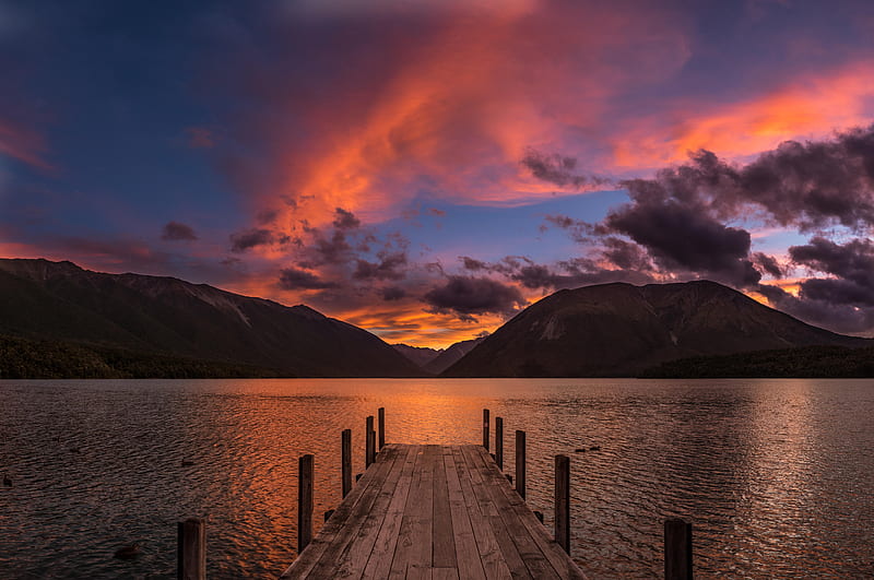 Rotoiti Lake New Zealand, lake, nature, new-zealand, HD wallpaper