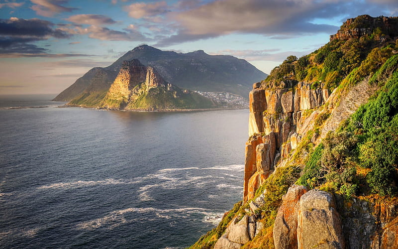 Coast of South Africa, Cape Town, Africa, coast, ocean, Atlantic, HD wallpaper