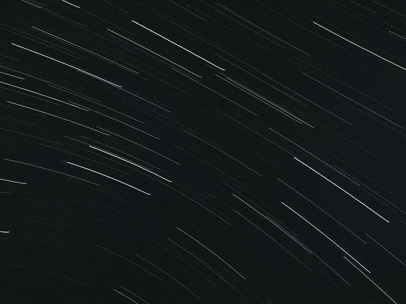 From below of bright glowing stars in long exposure on dark night sky, HD wallpaper