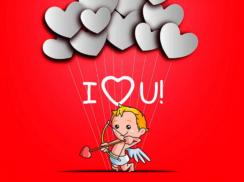 320x240px, love, cupid, corazones, i love you, love, valentines day, HD wallpaper