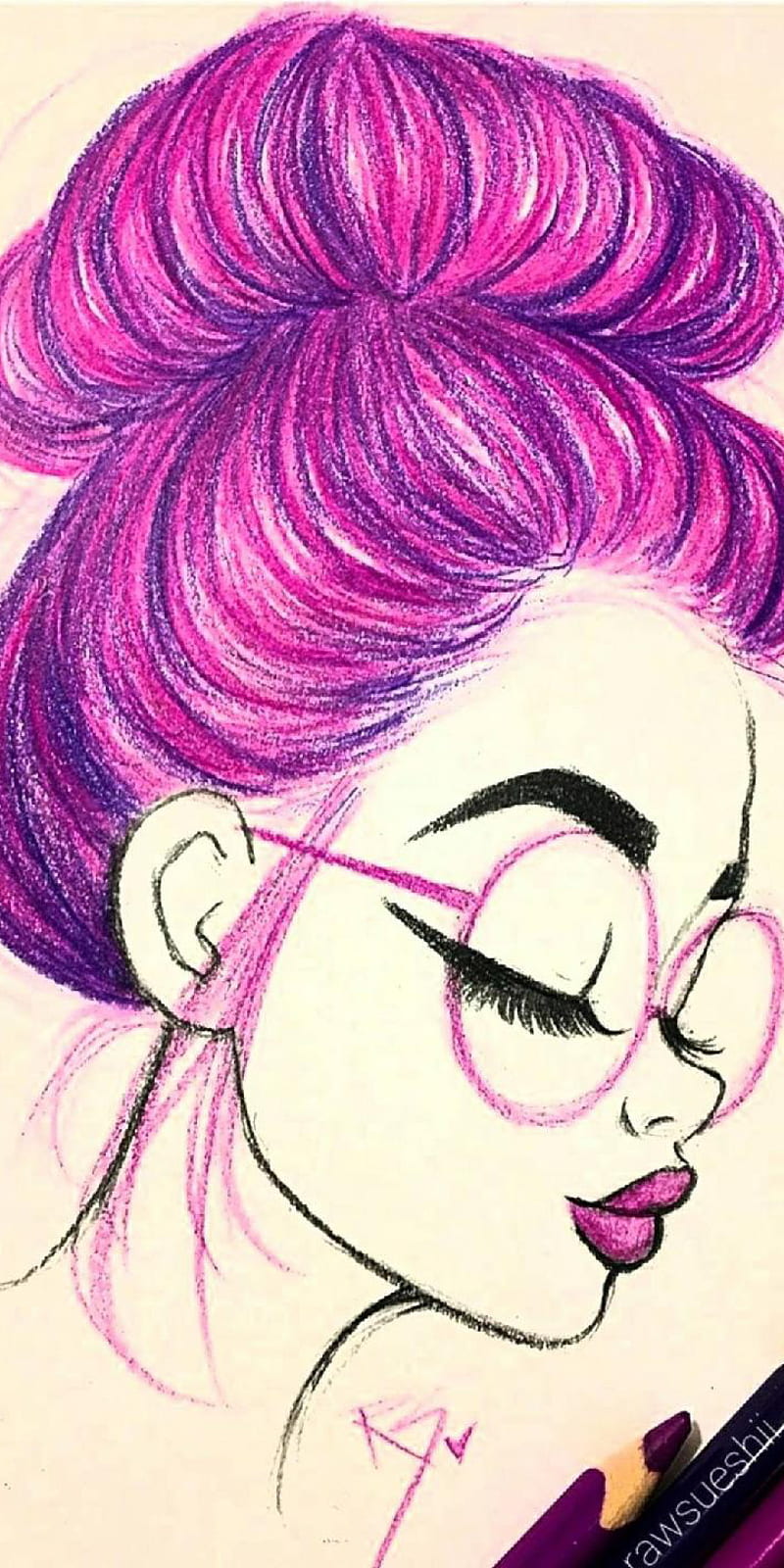 Download Aesthetic Cool Girl Cartoon Wallpaper | Wallpapers.com