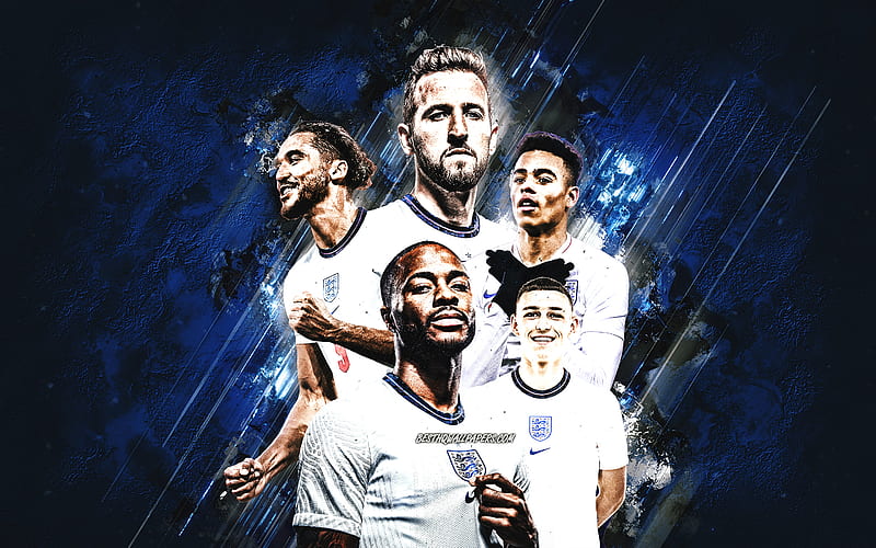 England national football team, blue stone background, England, football,  Harry Kane, HD wallpaper | Peakpx