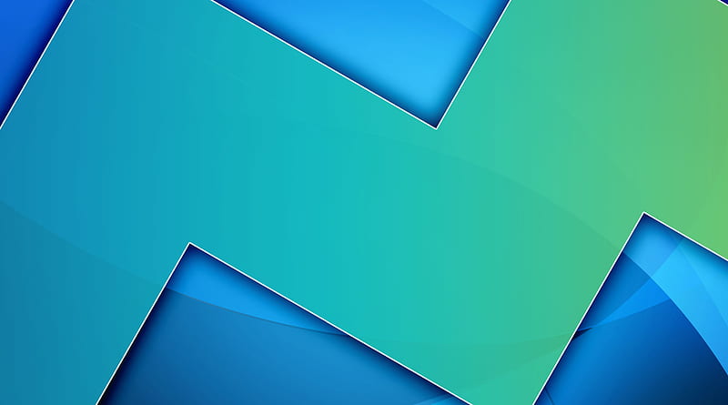 blue background android creative, lines, geometry, abstract material, HD wallpaper