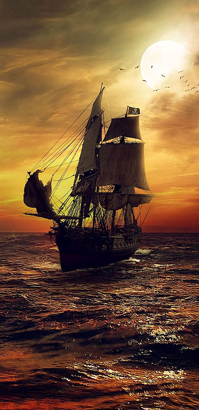 Sailing, ship, HD phone wallpaper